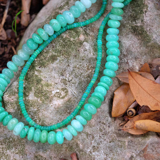 Chrysoprase is a green colored gemstone
