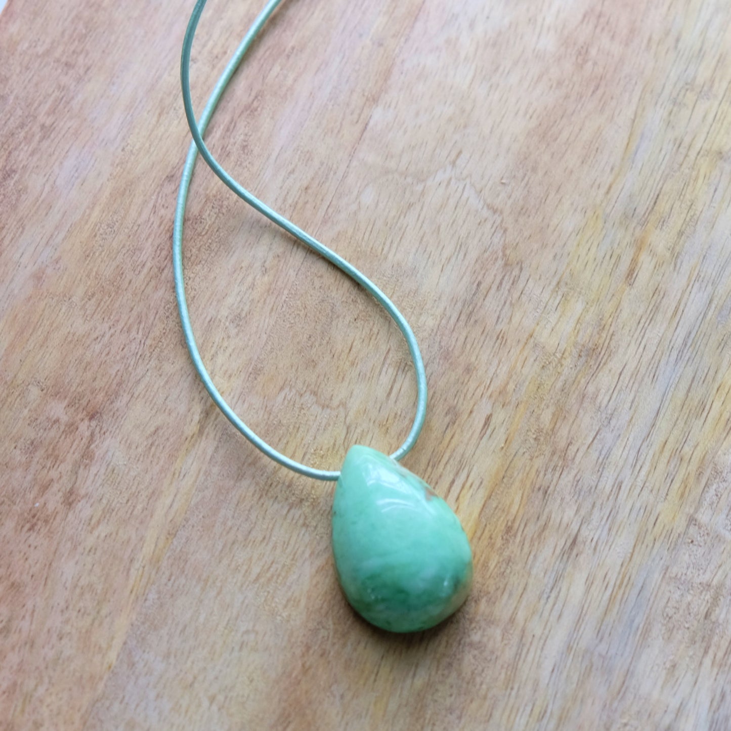 African Chrysoprase Drop Necklace