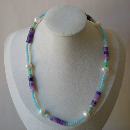 Mystic Seascape Gemstone Necklace