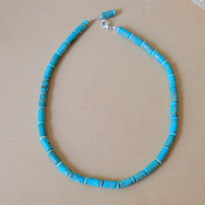 Aqua Terra Blue Jasper Single Strand Necklace