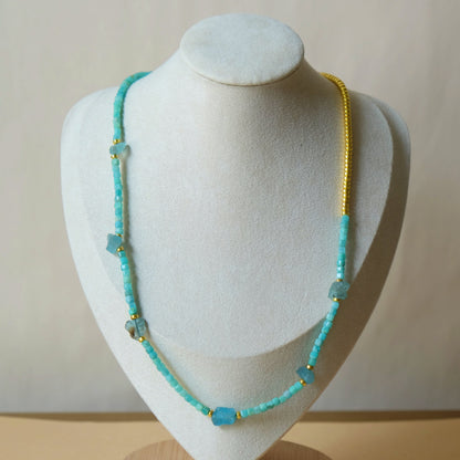 Amazonite and Apatite Necklace